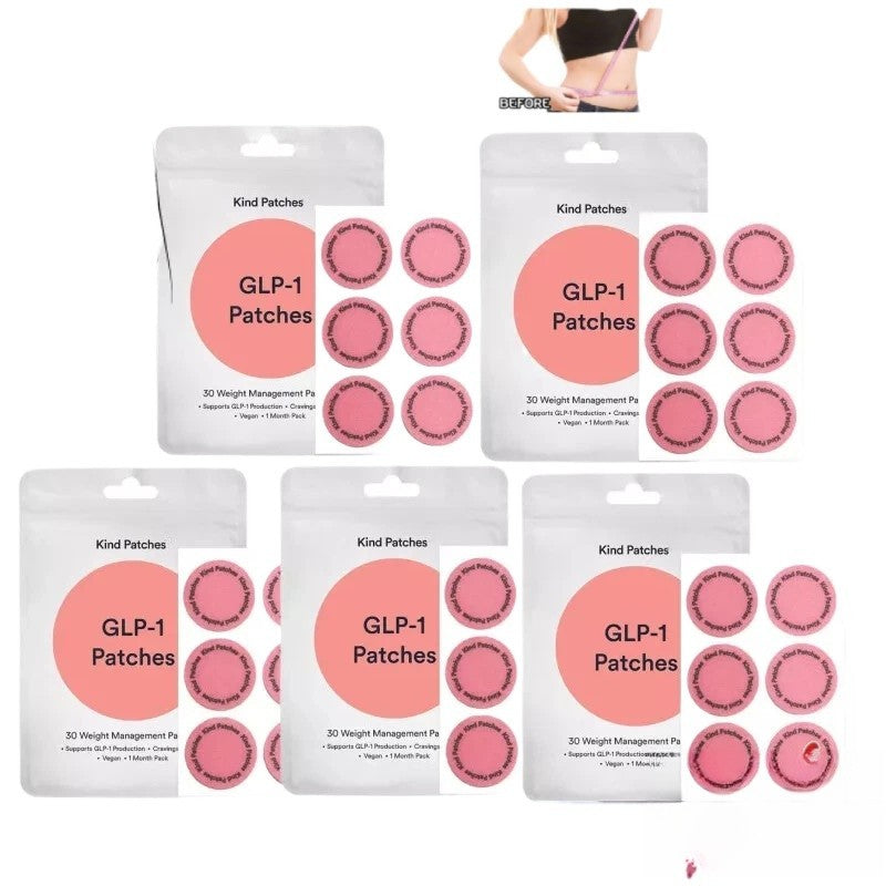 1-5 PACK New GLP-1 Patches Kind Patches - 1 Month Supply Cravings Support Vegan